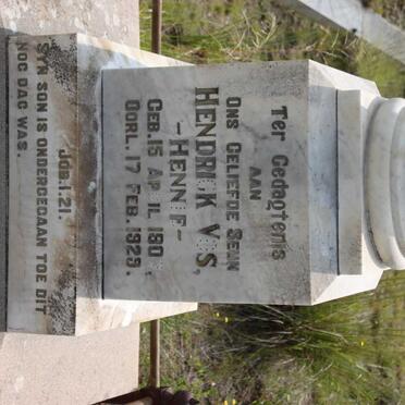 VOS Hendrick 1907-1929