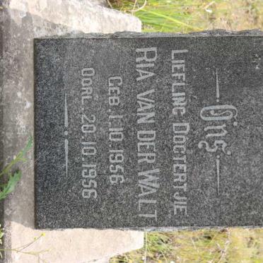 WALT Ria, van der 1956-1956