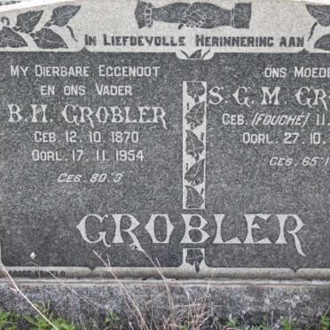 GROBLER B.H. 1870-1954 &amp; S.G.M. FOUCHÈ 1891-1961