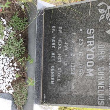 STRYDOM Dirk Cornelius 1958-1959