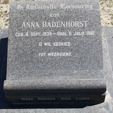 BADENHORST Anna 1939-1961