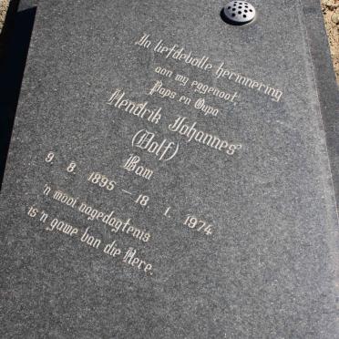 BAM Hendrik Johannes 1895-1974