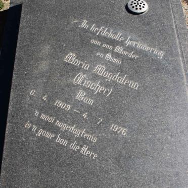 BAM Maria Magdalena nee FISCHER 1909-1976