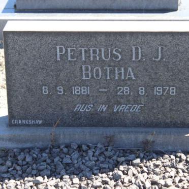 BOTHA Petrus D.J. 1881-1978