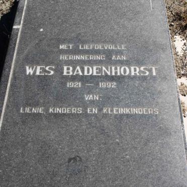 BADENHORST Wes 1921-1992