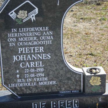BEER Pieter Johannes Carel, de 1910-1994