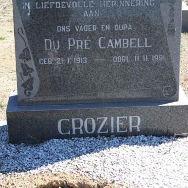CROZIER Du Pre Cambell 1913-1991