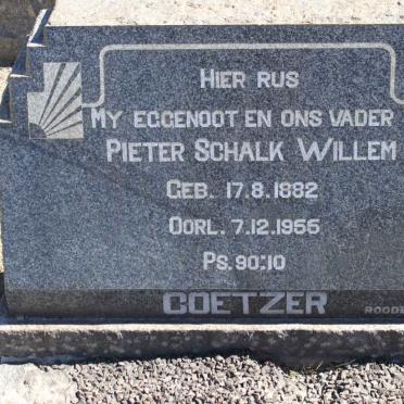 COETZER Pieter Schalk Willem 1882-1955