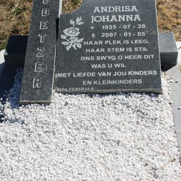 COETZER Andrisa Johanna 1935-2007