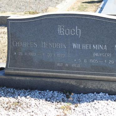 KOCH Charles Hendrik 1909-1973 &amp; Wilhelmina Maria HUYSER 1905-1977