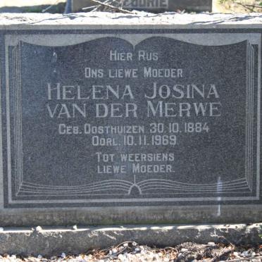 MERWE Helena Josina, van der nee OOSTHUISEN 1884-1969