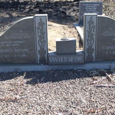 MERWE Hermanus Antonie, van der 1925-1980 &amp; Cornelia Margarita 1931-