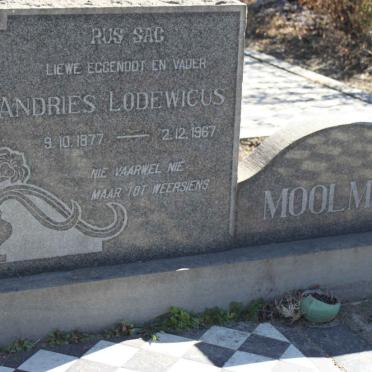 MOOLMAN Andries Lodewicus 1877-1967 &amp; Catharina Elizabeth Maria 1877-1969 