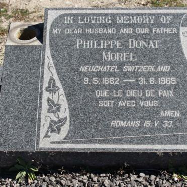 MOREL Philippe Donat 1882-1965