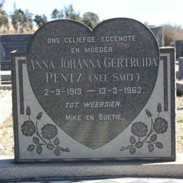 PENTZ Anna Johanna Gertruida nee SMIT 1913-1962