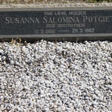 POTGIETER Susanna Salomina nee OOSTHUYSEN 1886-1982
