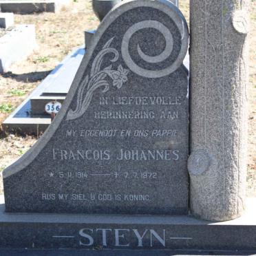 STEYN Francois Johannes 1914-1972