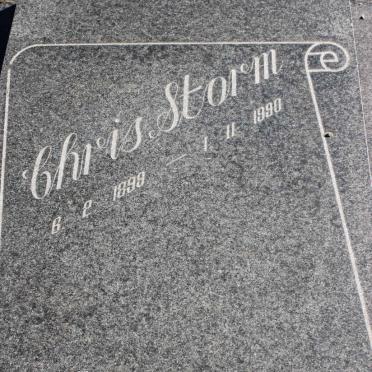 STORM Chris 1899-1990