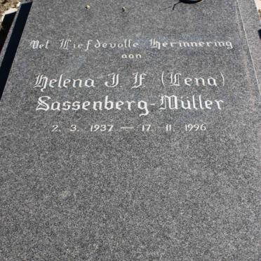 SASSENBERG Helena J.F. nee MULLER 1937-1996