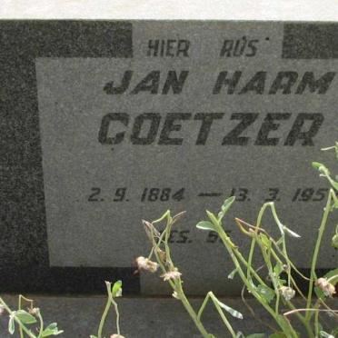 COETZER Jan Harm 1884-1957