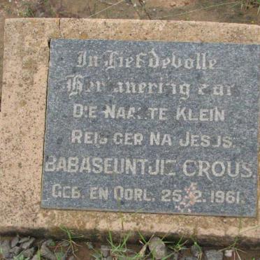 CROUS Baby 1961-1961