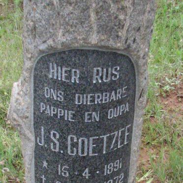 COETZEE J.S. 1891-1972