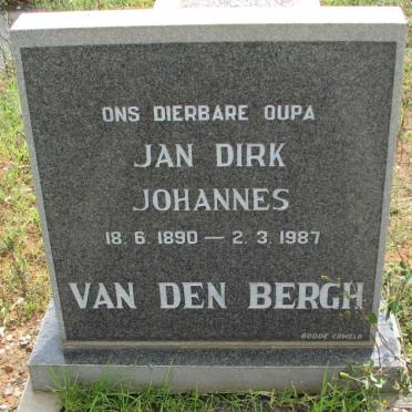 BERGH Jan Dirk Johannes, van den 1890-1987