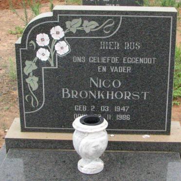 BRONKHORST Nico 1947-1986