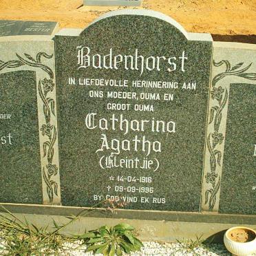 BADENHORST  Marinus 1898-1971 &amp; Catharina  Agatha 1916-1996 :: BADENHORST Wessel 1945-1971