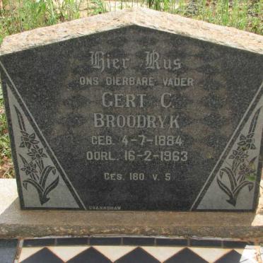 BROODRYK Gert C. 1884-1963