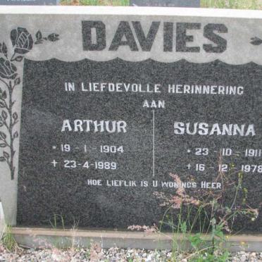 DAVIES Arthur 1904-1989 &amp; Susanna 1911-1978