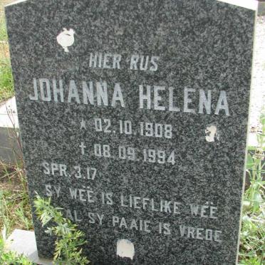 HEYDE Johanna Helena, van der 1808-1994