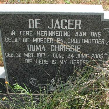 JAGER Chrissie, de 1917-2005