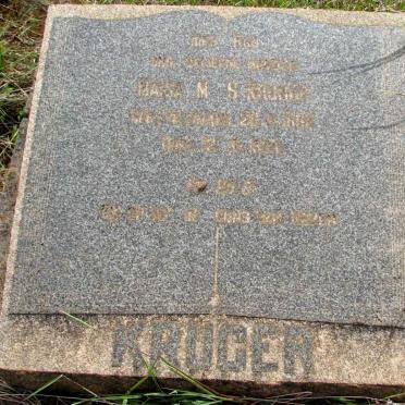 KRUGER Maria M.S. 188?-19?4