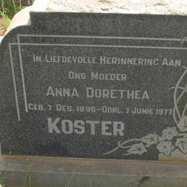 KOSTER Anna Dorethea 1896-1977