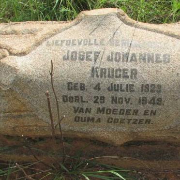 KRUGER Josef Johannes 1929-1949