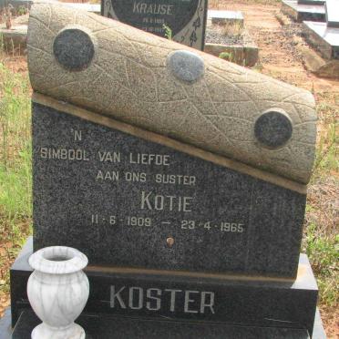 KOSTER Kotie 1909-1965