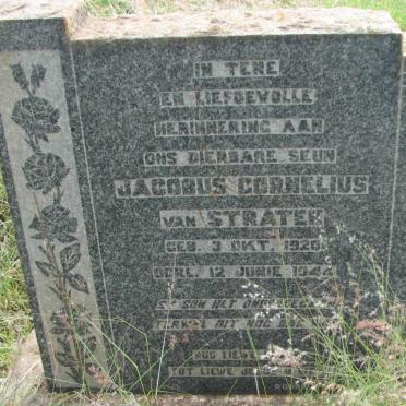 STRATEN Jacobus Cornelius, van 1920-1944
