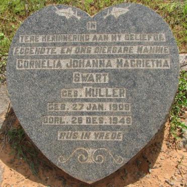 SWART Cornelia Johanna Magrietha nee MULLER 1909-1949