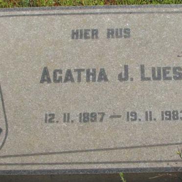 LUES Agatha J. 1887-1983