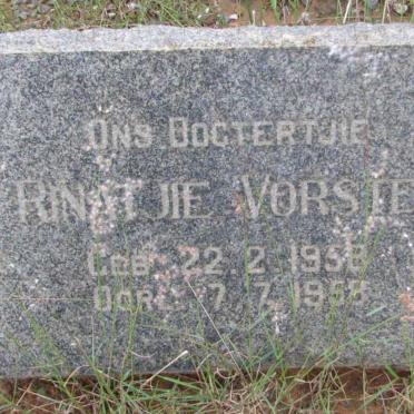 VORSTER Rinatjie 1958-1958