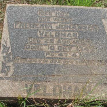 VELDMAN Frederik Johannes 18??-1949