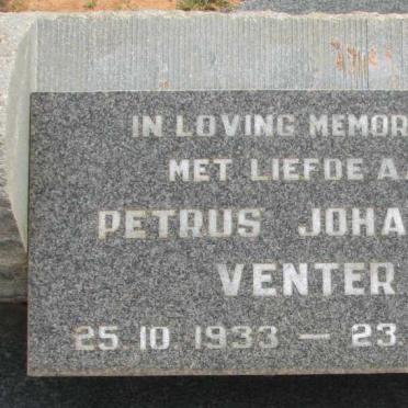 VENTER Petrus Johannes 1933-1995