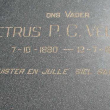 VELDMAN Petrus P.C. 1880-1968