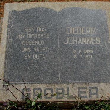 GROBLER Diederik Johannes 1899-1971