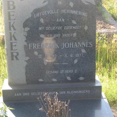 BEKKER Frederik Johannes 1913-1977