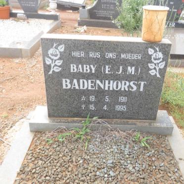 BADENHORST E.J.M. 1911-1995