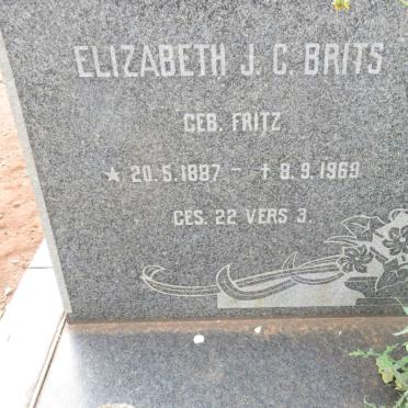 BRITS Elizabeth J.C. nee FRITZ 1887-1969