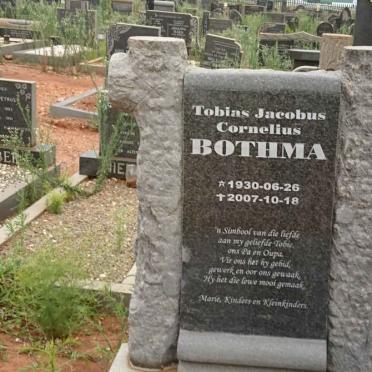 BOTHMA Tobias Jacobus Cornelius 1930-2007