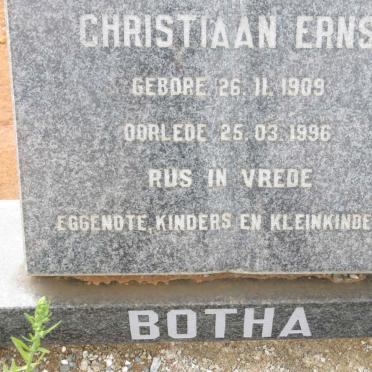 BOTHA Christiaan Erns 1909-1996